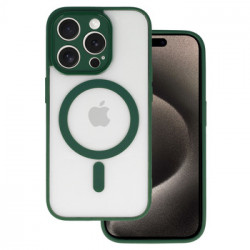 ACRYLIC COLOR MAGSAFE CASE FOR IPHONE 15 GREEN