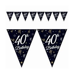 NARODENINOVÁ GIRLANDA „40TH BIRTHDAY”