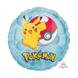 Fóliový balón 18" – Pokémon (Okrúhly)