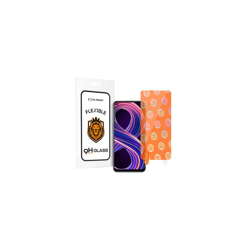 Tel Protect Best Flexible Hybrid Tempered Glass for REALME 8 5G
