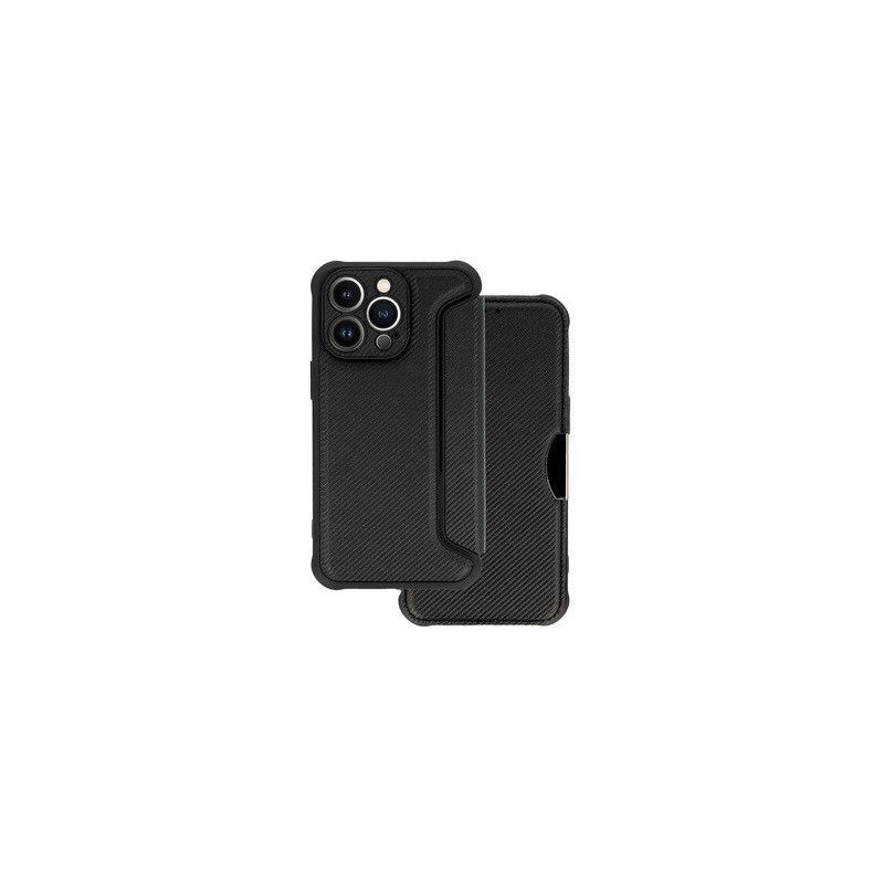 Razor Carbon Book Case for Xiaomi Redmi Note 13 5G black