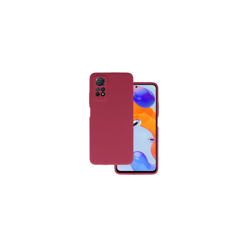 Silicone Lite Case for Xiaomi Redmi Note 11 Pro/Note 11 Pro 5G burgundy