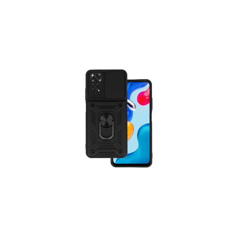 Slide Camera Armor Case for Xiaomi Redmi Note 11/Note 11S Black