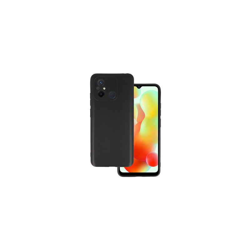 Back Case MATT for XIAOMI REDMI 12C/11A Black