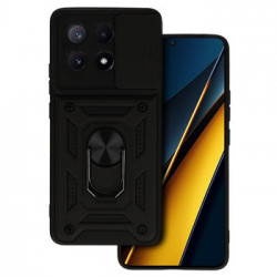 Slide Camera Armor Case for Xiaomi Poco X6 Pro 5G Black