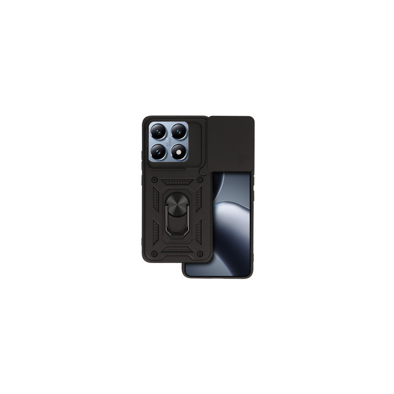 Slide Camera Armor Case for Xiaomi 14T Pro Black