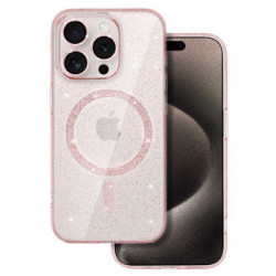 Glitter Magsafe Case for Samsung Galaxy S25 Ultra pink clear