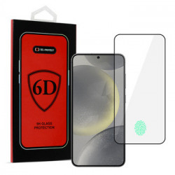 Tel Protect Full Glue 6D Tempered Glass for SAMSUNG GALAXY S25 EDGE BLACK (with fingerprint unlock)