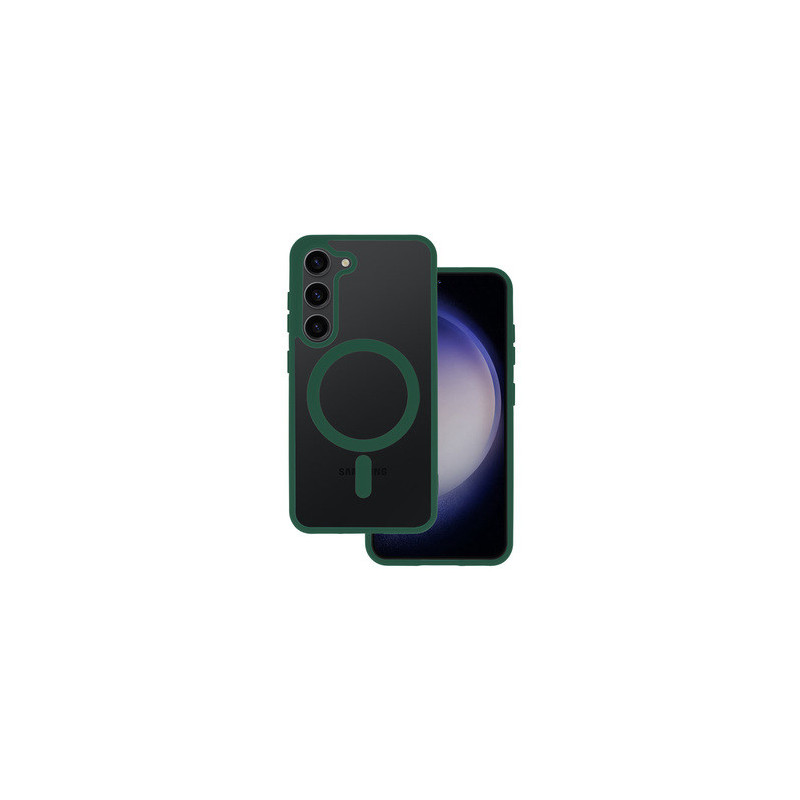 Acrylic Color Magsafe Case for Samsung Galaxy S24 FE green