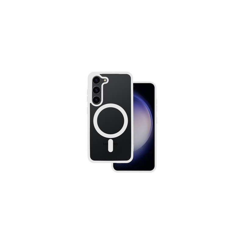 Acrylic Color Magsafe Case for Samsung Galaxy S24 FE white