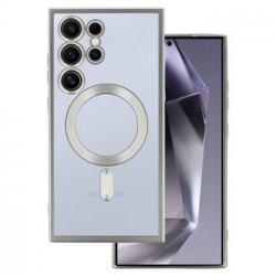 Metallic Magsafe Case for Samsung Galaxy S24 Silver