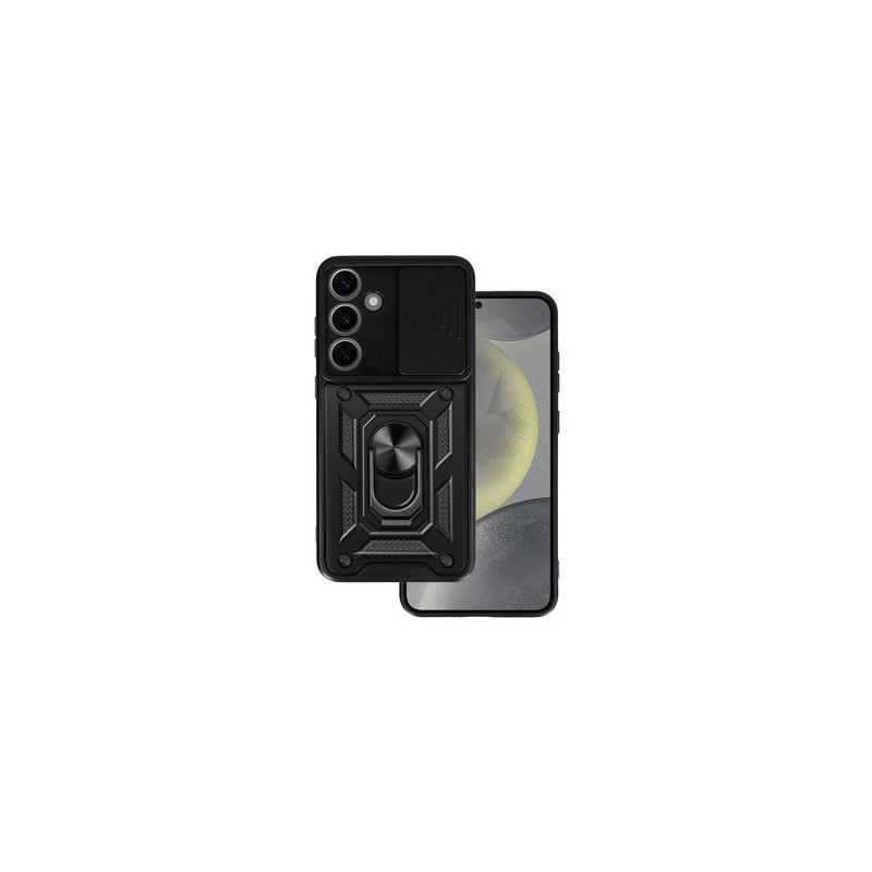 Slide Camera Armor Case for Samsung Galaxy S24 Black