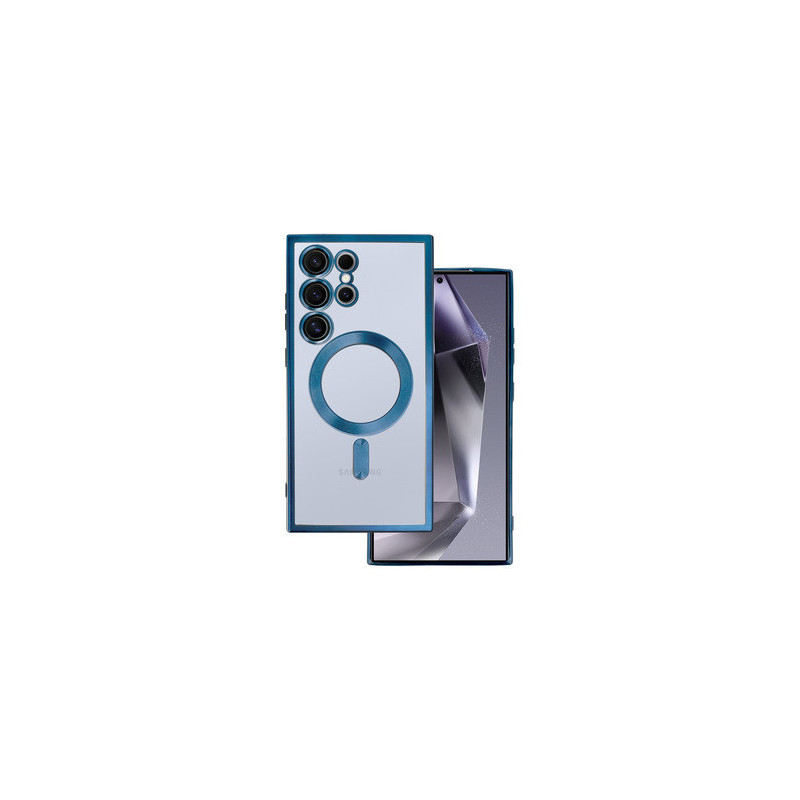 Metallic Magsafe Case for Samsung Galaxy S23 Ultra Blue