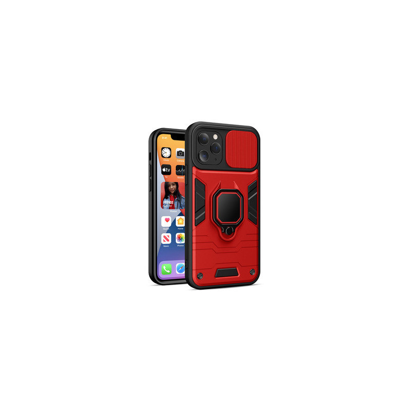 Ring Lens Case for Samsung Galaxy S23 Plus Red