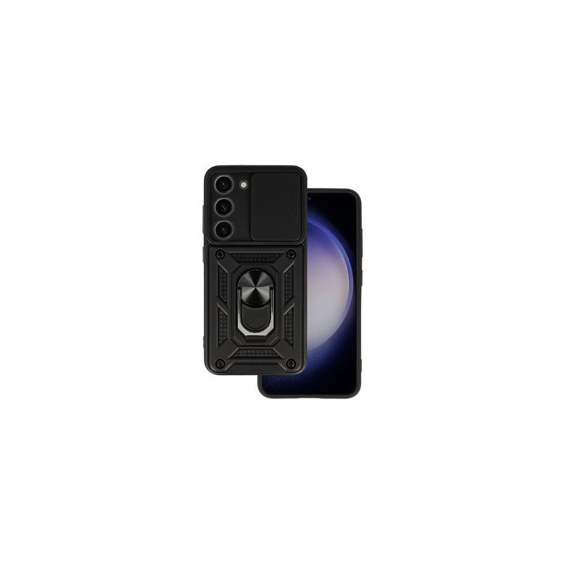 Slide Camera Armor Case for Samsung Galaxy S23 Plus Black
