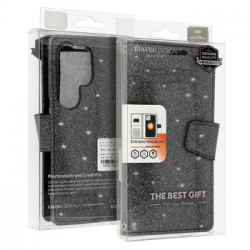 Glitter Magsafe Book Case for Samsung Galaxy S22 black