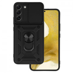 Slide Camera Armor Case for Samsung Galaxy S22 Black