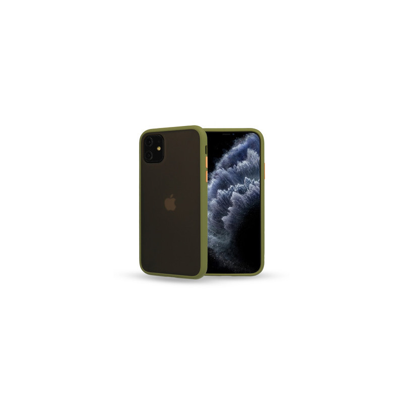 Vennus Color Button Bumper for Samsung Galaxy S21 Ultra Olive