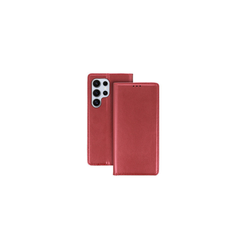 Smart Magneto Case for Samsung Galaxy A55 5G burgundy