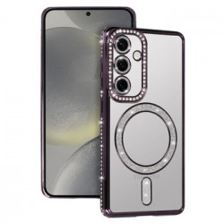 Bling Magsafe Case for Samsung Galaxy A36 5G purple