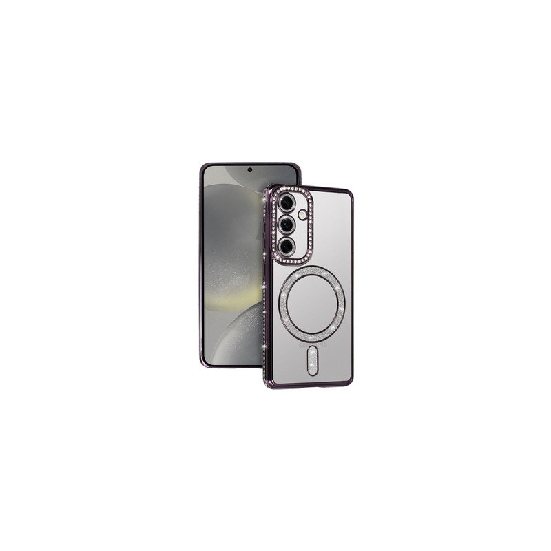 Bling Magsafe Case for Samsung Galaxy A36 5G purple