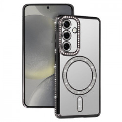 Bling Magsafe Case for Samsung Galaxy A35 5G black