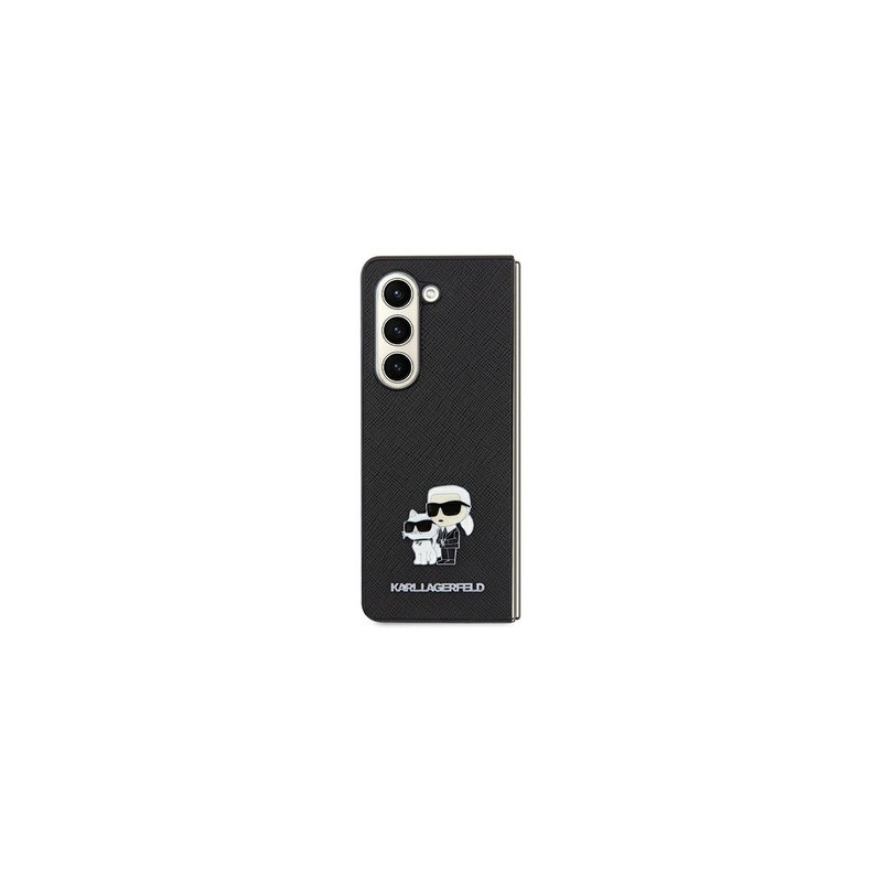 Original Pouch KARL LAGERFELD hardcase Saffiano Karl Choupette Pin KLHCSA35SAKCNPK for Samsung Galaxy A35 black