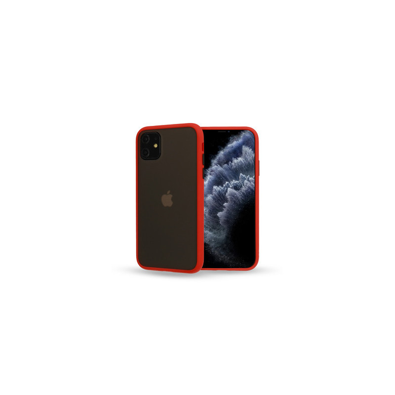 Vennus Color Button Bumper for Samsung Galaxy A20S Red