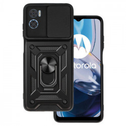 Slide Camera Armor Case for Motorola Moto E22/E22i Black