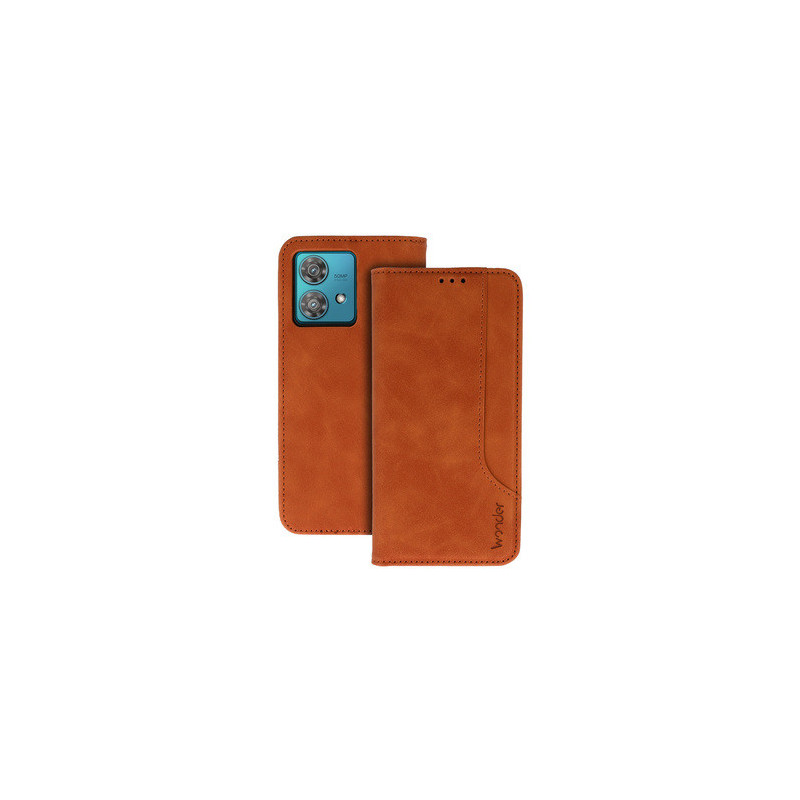 Wonder Prime Case for Motorola Edge 40 Neo brown