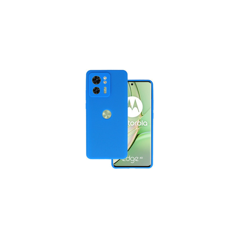 Silicone Lite Case for Motorola Edge 40 5G blue