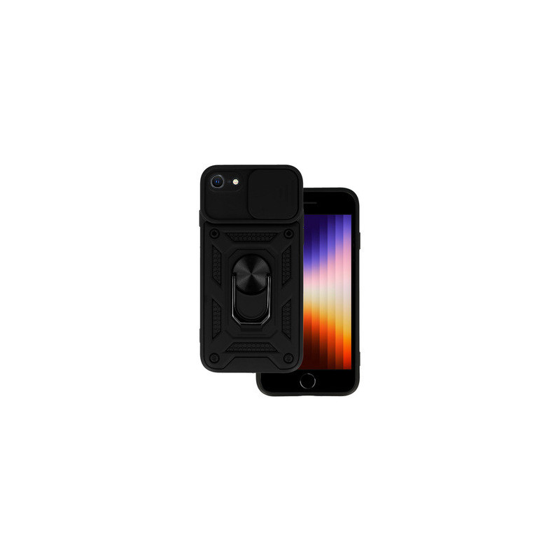 Slide Camera Armor Case for Iphone 7/8/SE 2020/SE 2022 Black