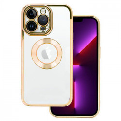 Beauty Clear Case for Iphone 14 Pro gold