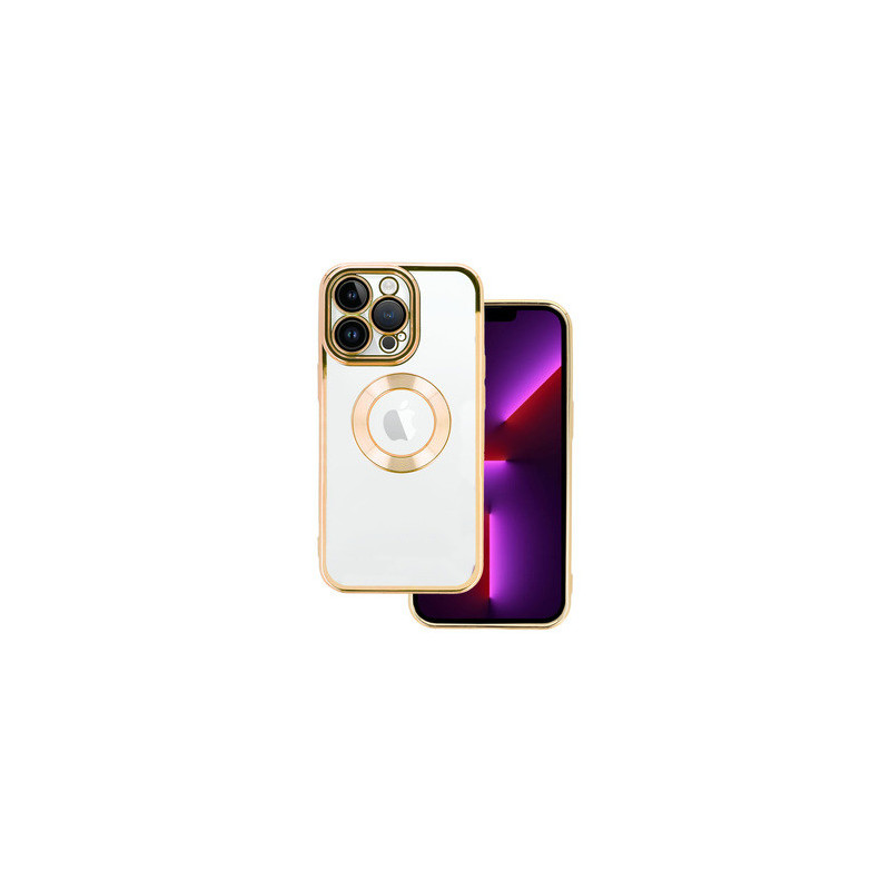 Beauty Clear Case for Iphone 14 Pro gold