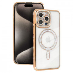 Bling Magsafe Case for Iphone 14 Pro gold