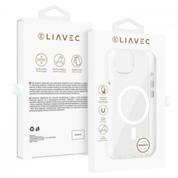 Liavec Glossy Magsafe Clear Case do Iphone 13/14 white
