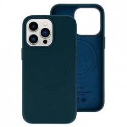 MagSafe Leather Case Iphone 14 Navy