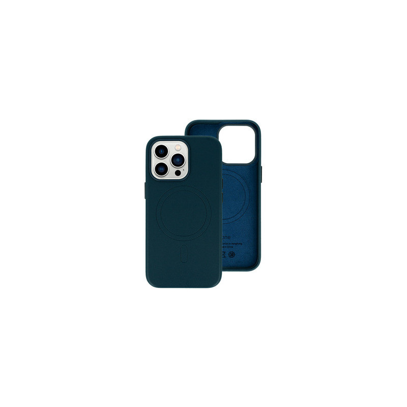 MagSafe Leather Case Iphone 14 Navy