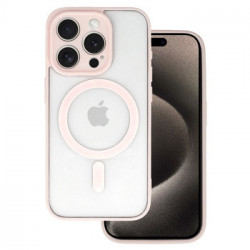 Acrylic Color Magsafe Case for Iphone 15 Pro Max light pink