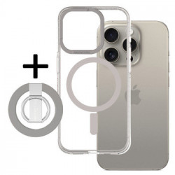 Amazing Thing Titan Pro Mag Ring Grip Case 10FT IP156.1PTRGY for Iphone 15 Pro titanium