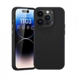 Benks Magnetic Hybrid Armor Pro Kevlar Case Metal Frame 600D for Iphone 15 Pro black