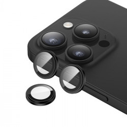 Benks Tempered glass DR Sapphire Lens Protector on camera for Iphone 15 Pro/15 Pro Max (lens 3 pieces) black