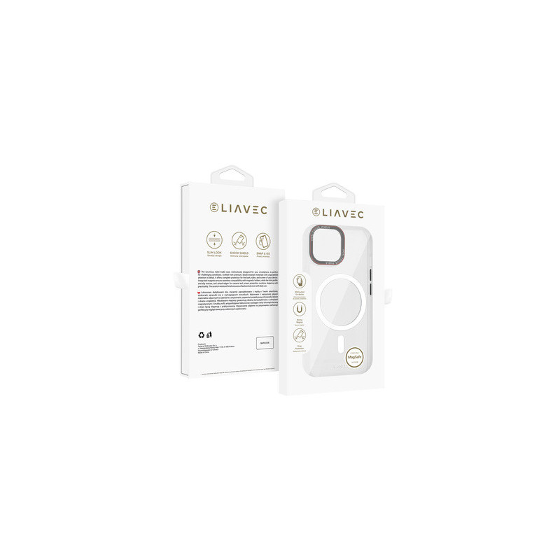 Liavec Hybrid Magsafe Clear Case for Iphone 15