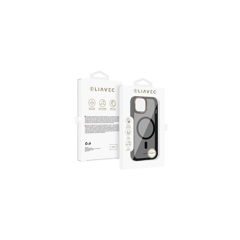 Liavec Hybrid Smoke Magsafe Case for Iphone 15