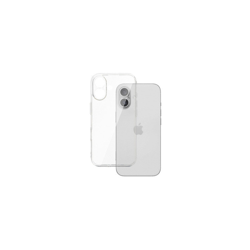 Back Case 2 mm Perfect for IPHONE 16 TRANSPARENT