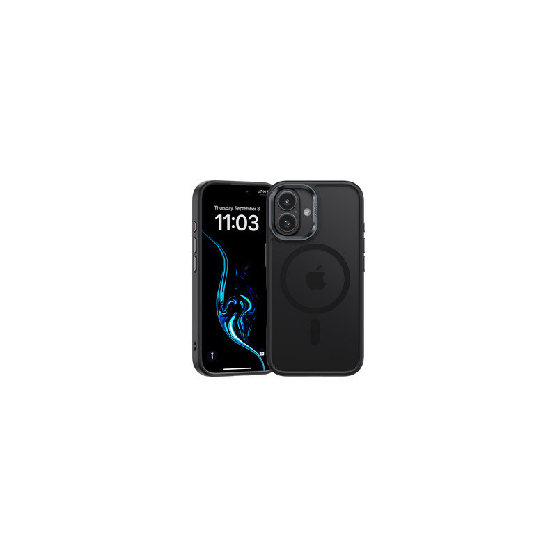 Benks Magnetic Mist Case Metal Frame for Iphone 16 black
