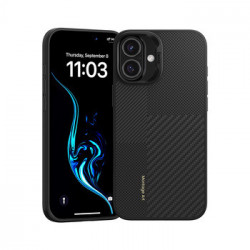 Benks Montage Magnetic Armor Pro Kevlar Case Metal Frame 600D+1500D for Iphone 16 black