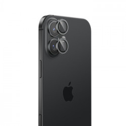 Benks Tempered glass DR Sapphire Lens Protector on camera for Iphone 16/16 Plus (lens 2 pieces) black