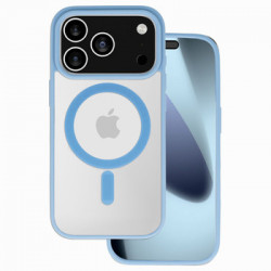 Acrylic Color Magsafe Case for Iphone 17 Pro Max light blue