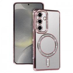 Bling Magsafe Case for Samsung Galaxy S25 Ultra pink